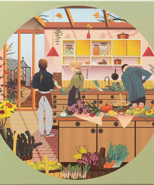 Rundt Puslespill | Fresh From The Garden | 1000 Brikker