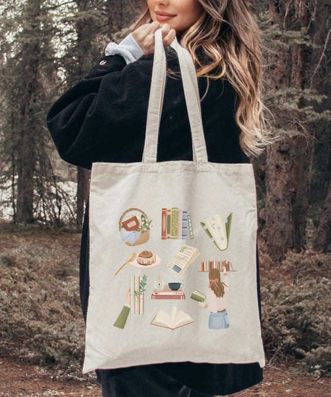 Handlenett | Totebag | Reading: Beige