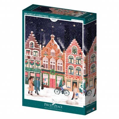 Puslespill 1000 Brikker - Bruges at Christmas