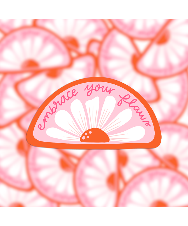 Vinyl Klistremerke | Embrace Your Flaws