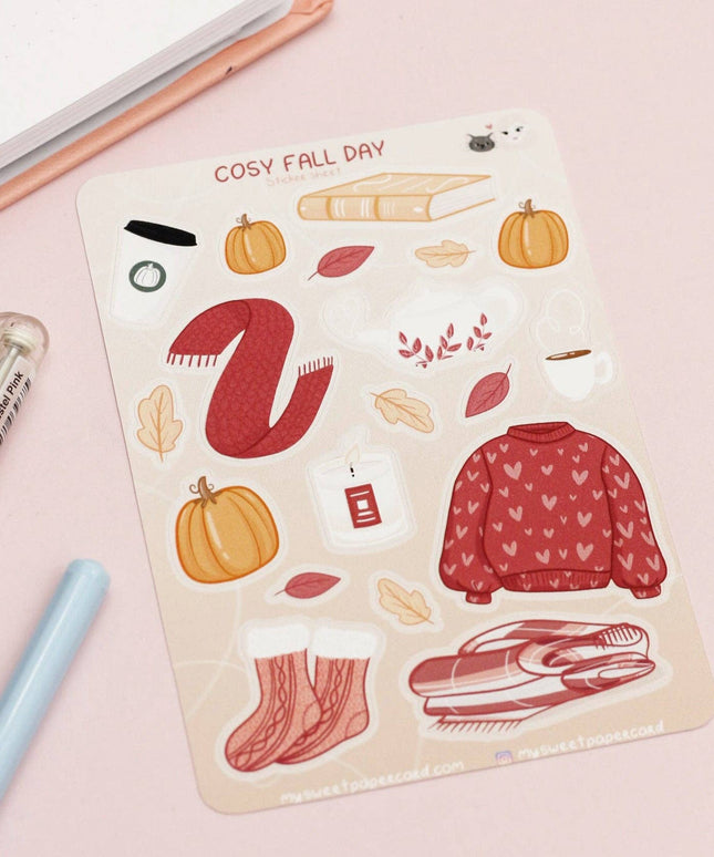 Klistremerkeark | Cosy Fall Day