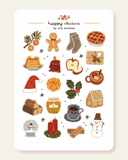 Klistremerkeark | Warm Wishes | A6
