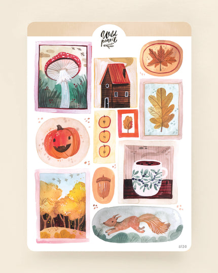 Klistremerkeark | Autumn Stamps