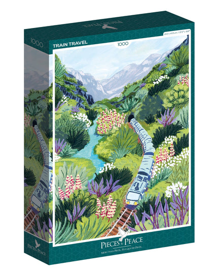 Puslespill 1000 Brikker - Train Travel