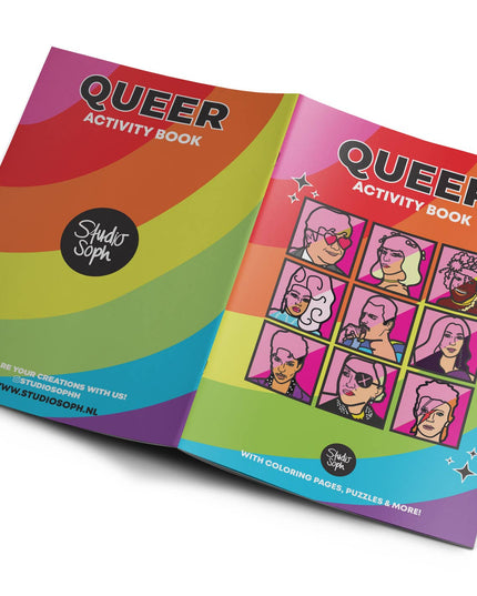 Queer LGBTQ+ Activity Coloring Book