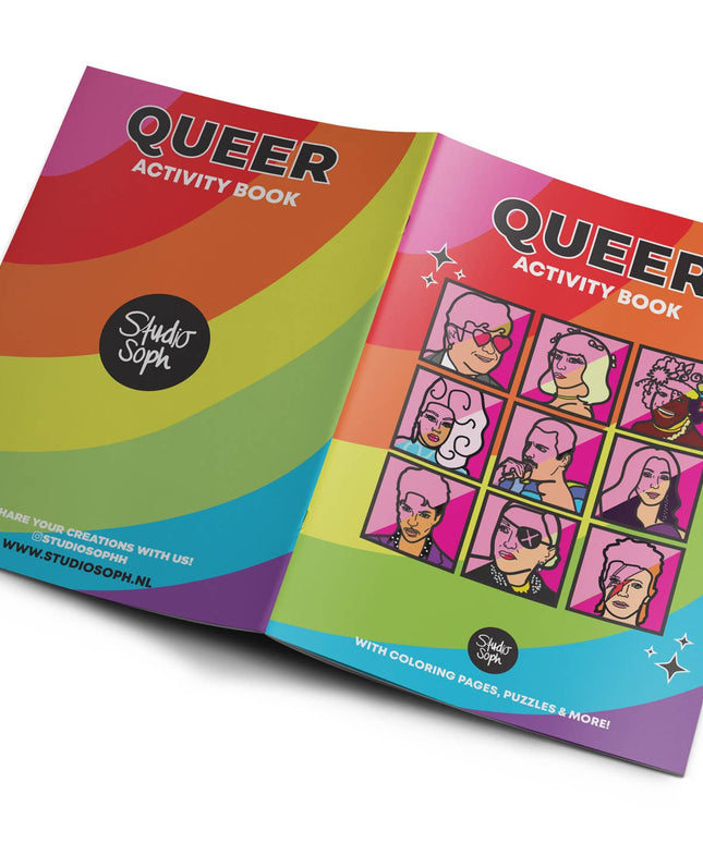 Queer LGBTQ+ Activity Coloring Book