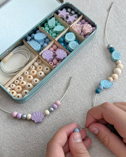 DIY Armbånd Sett | Skjell | Strandmagi | Hobbysett For Barn
