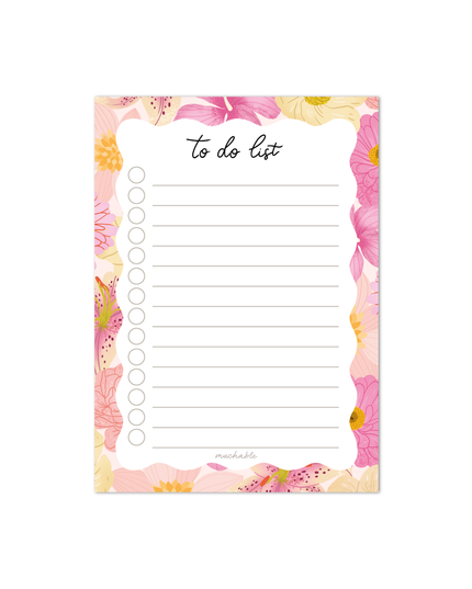 Notatblokk A6 | Pink Flowers -