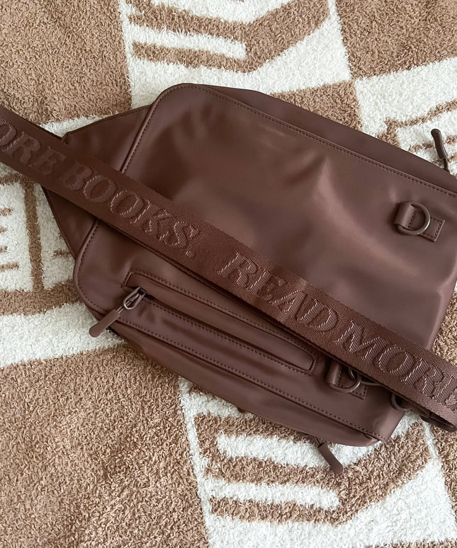 The Bookish Crossbody - Chocolate