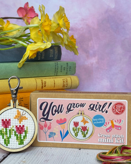 You Grow Girl! Mini Matchbox Broderingssett