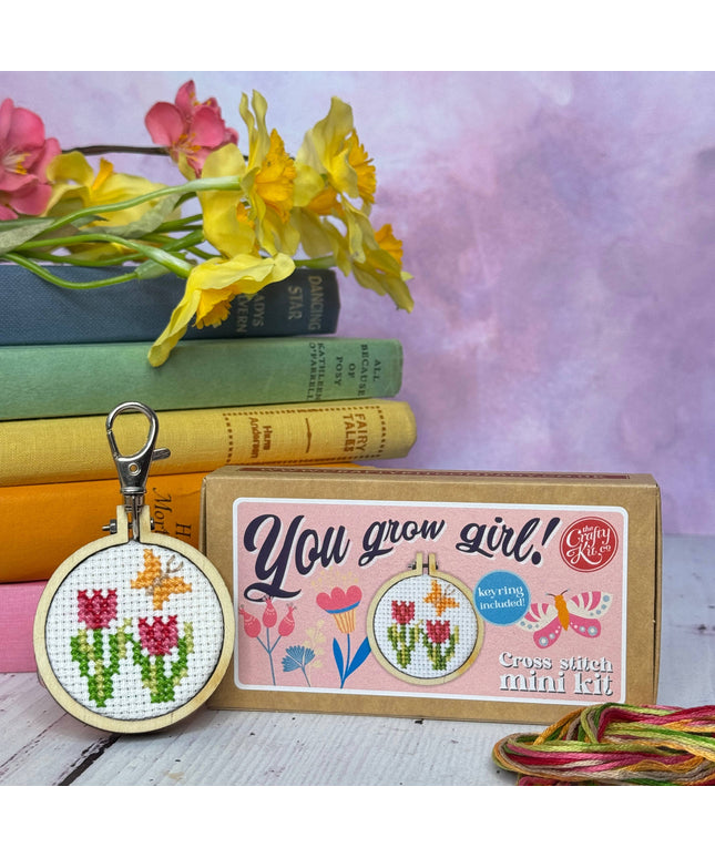 You Grow Girl! Mini Matchbox Broderingssett