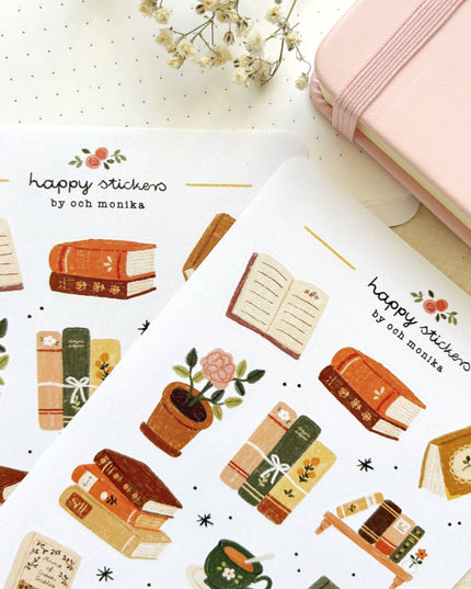 Klistremerkeark | Bookish | A6