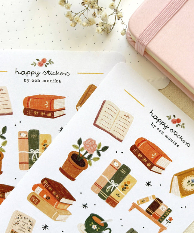 Klistremerkeark | Bookish | A6