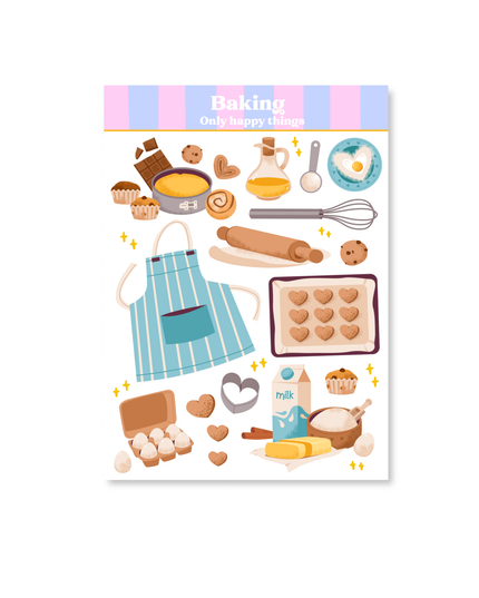 Klistremerkeark | Baking | A6