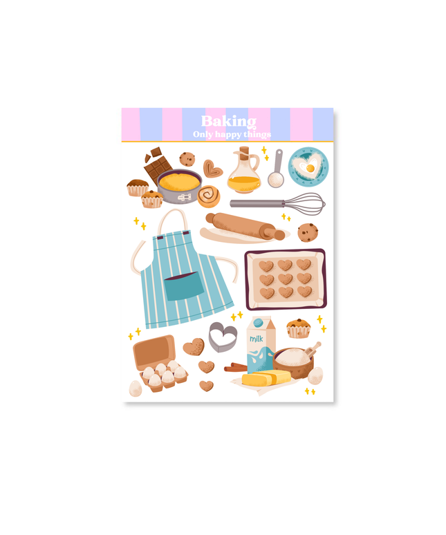 Klistremerkeark | Baking | A6