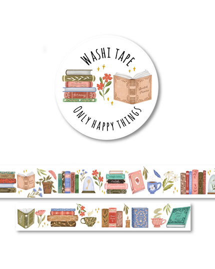 Washi Tape | Time to Read (2 cm)