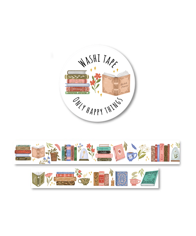Washi Tape | Time to Read (2 cm)