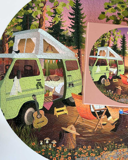 Rundt Puslespill | Van Life | 1000 Brikker