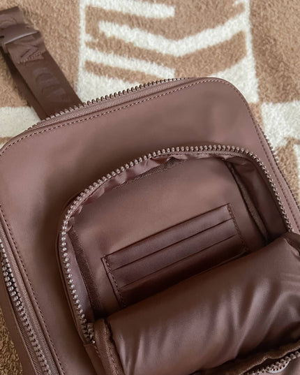 The Bookish Crossbody - Chocolate