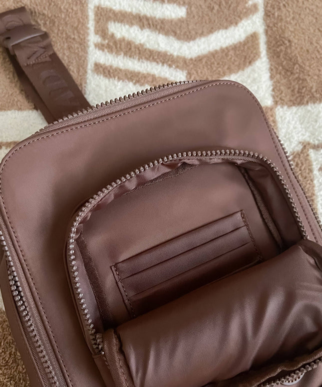 The Bookish Crossbody - Chocolate
