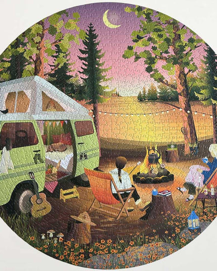 Rundt Puslespill | Van Life | 1000 Brikker
