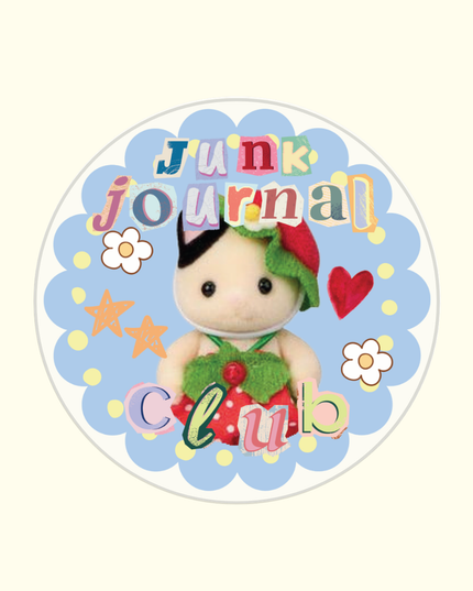 Junk Journal Club Klistremerke