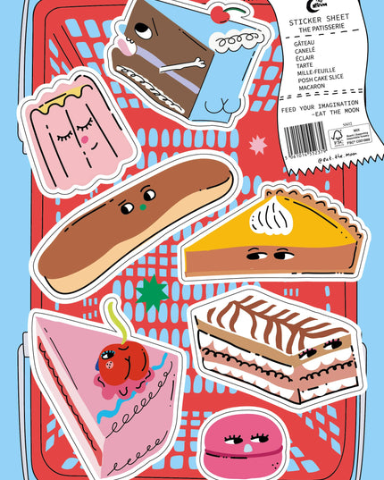 Klistremerkeark | The Patisserie | A5