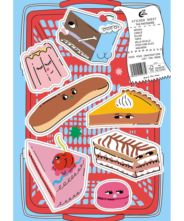 Klistremerkeark | The Patisserie | A5