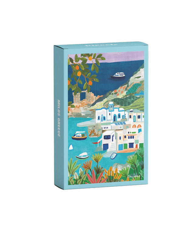 Milos Greece Mini Puslespill 99 Brikker