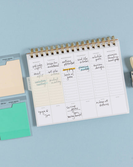 Forhåndsbestilling: Tabbed Transparent Sticky Notes | Cream