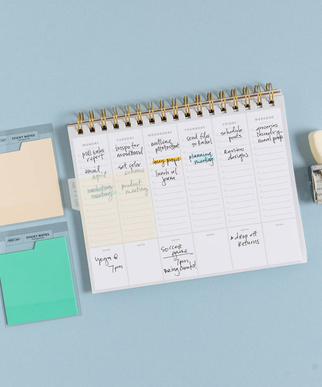 Forhåndsbestilling: Tabbed Transparent Sticky Notes | Cream