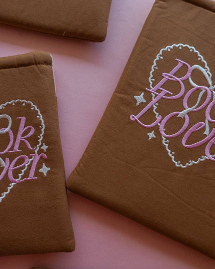 Book Lover Brodert Bokomslag / Booksleeve