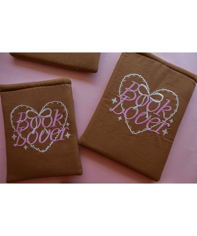 Book Lover Brodert Bokomslag / Booksleeve