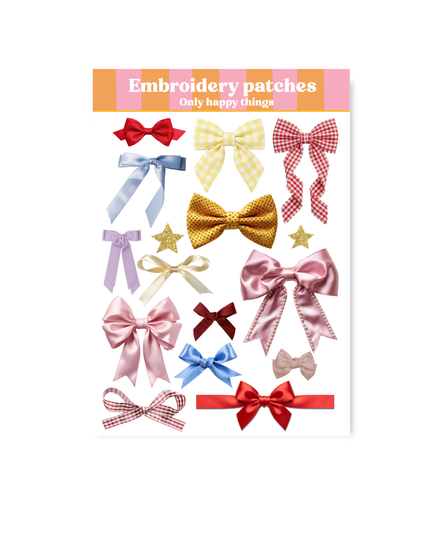 Klistremerkeark | Pretty Bows | A6