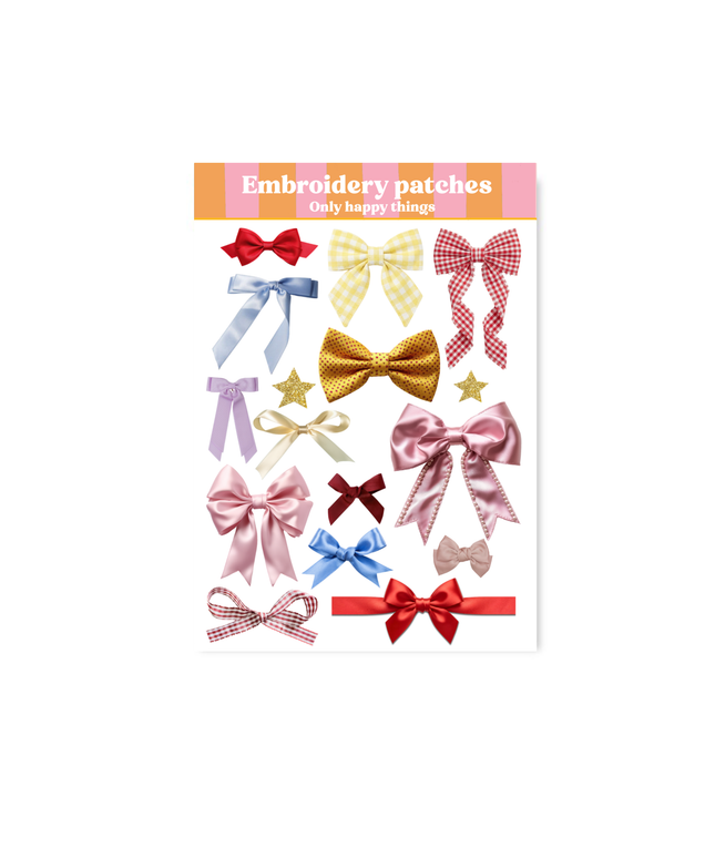 Klistremerkeark | Pretty Bows | A6