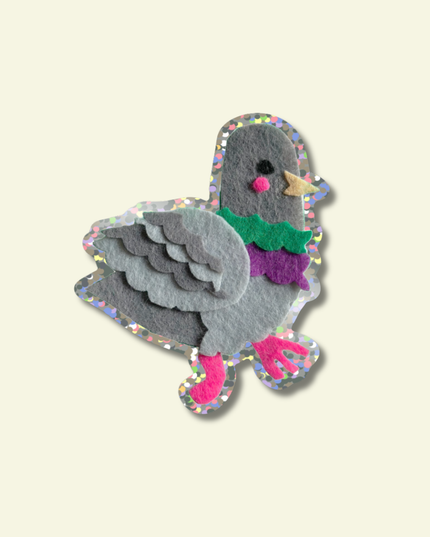 Glitter Due Vinyl Klistremerke