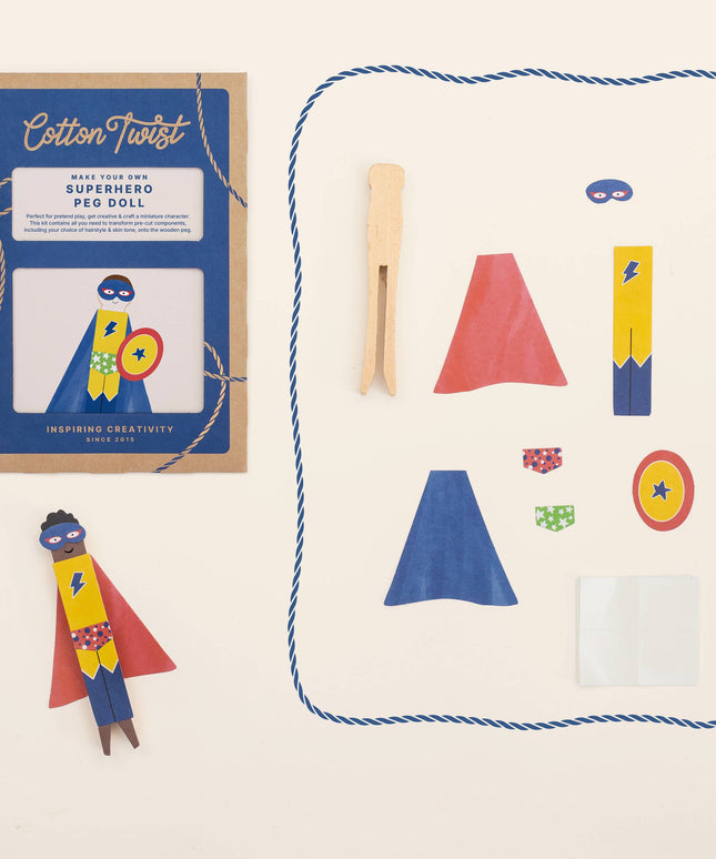 Lag Din Egen Superhelt Tredukke | DIY Hobbysett For Barn