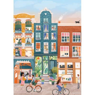 Puslespill 500 Brikker - Nine Streets, Amsterdam
