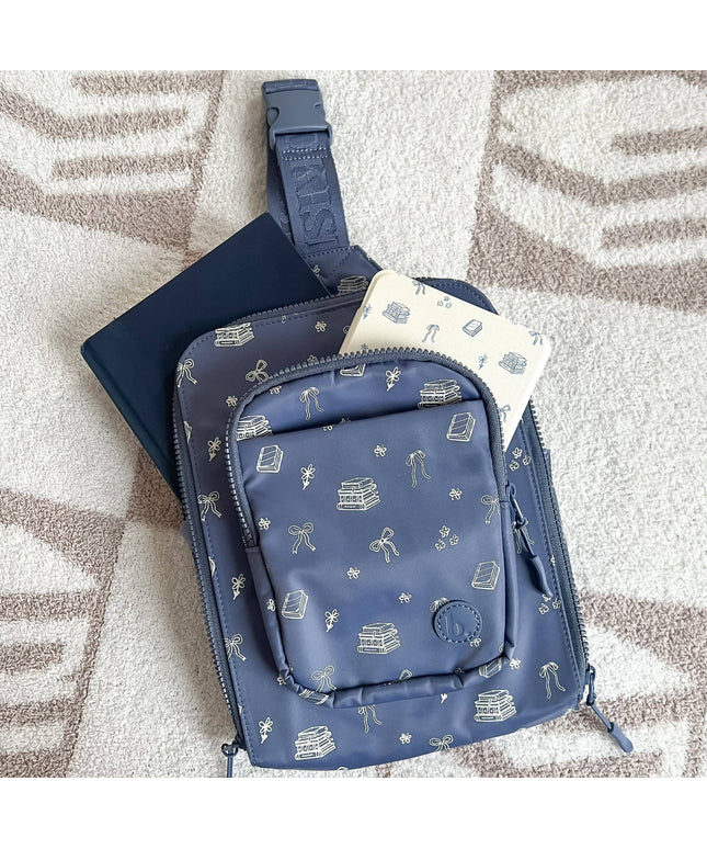 The Bookish Crossbody: Bows Books Flowers