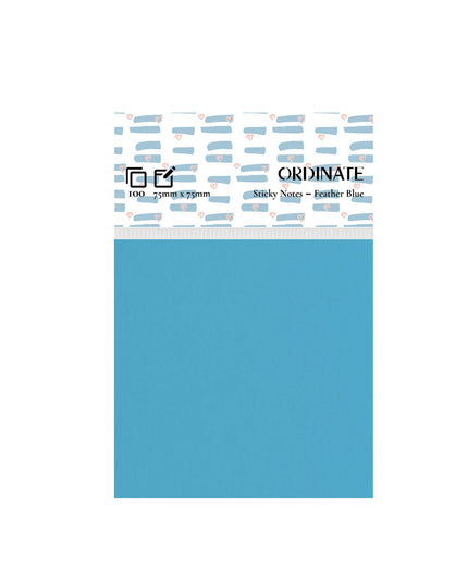 Feather Blue-Palette Collection Sticky Notes 75mm/100 ark