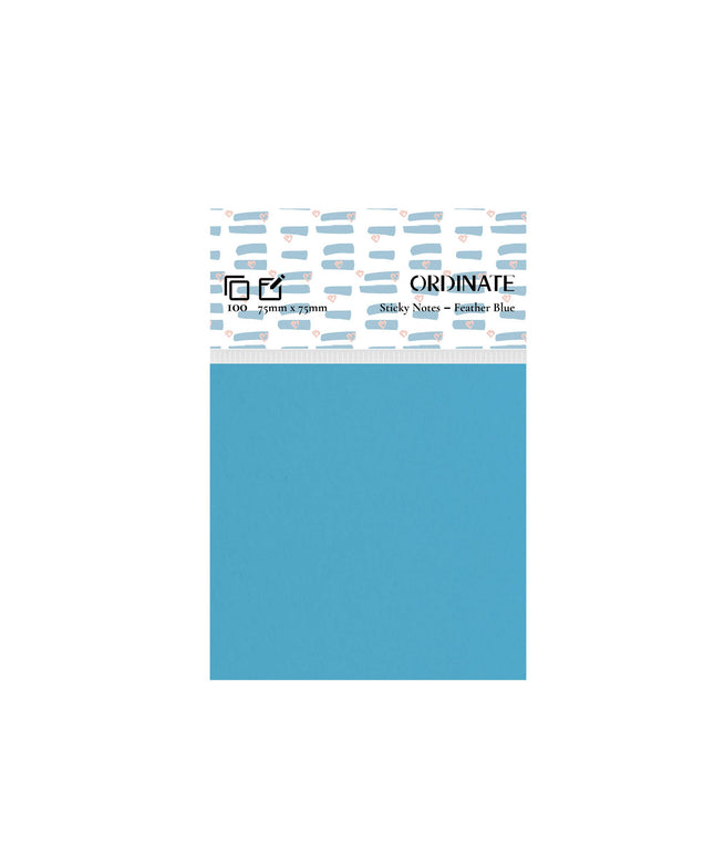 Feather Blue-Palette Collection Sticky Notes 75mm/100 ark