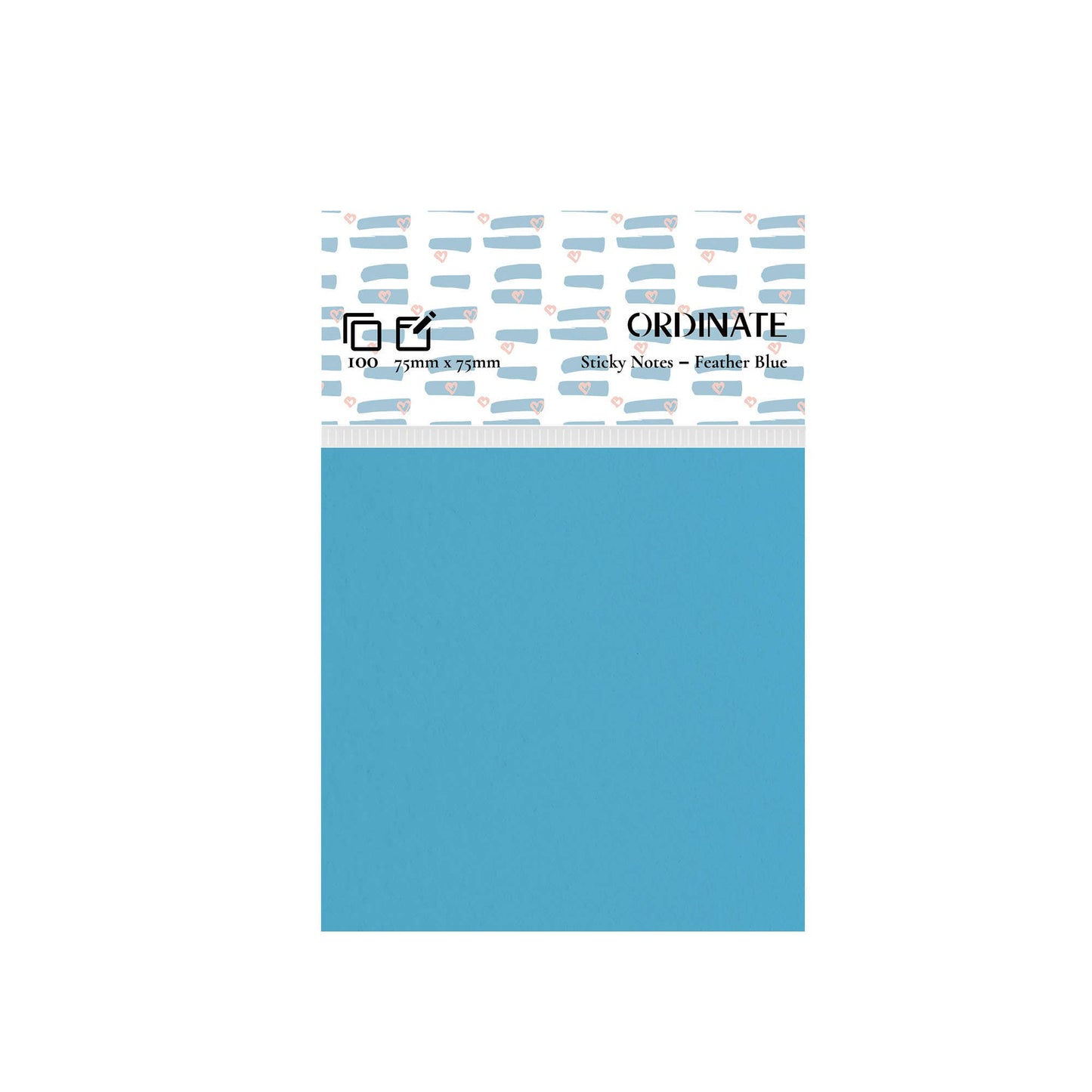 Feather Blue-Palette Collection Sticky Notes 75mm/100 ark