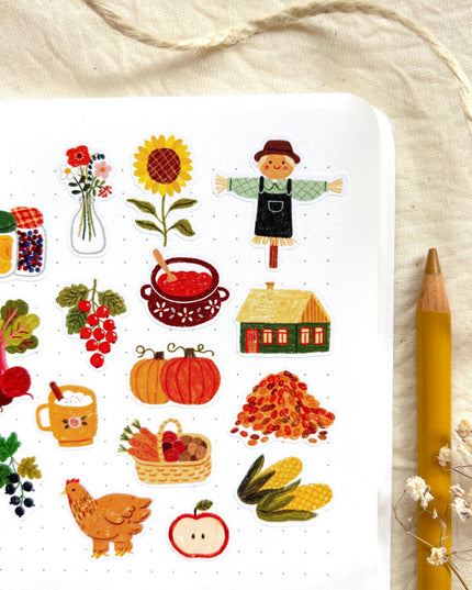 Klistremerkeark | Harvest Time | A6