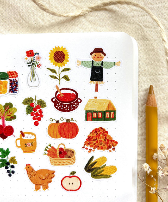 Klistremerkeark | Harvest Time | A6