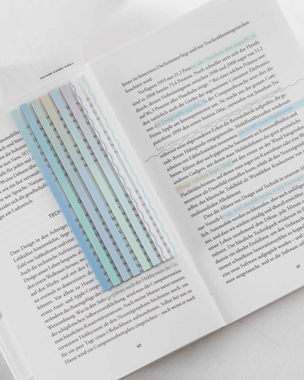 Sky Light Blue | Gjennomsiktige klebestriper – langt design