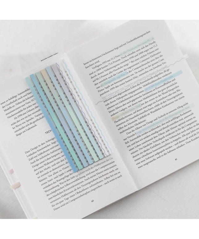 Sky Light Blue | Gjennomsiktige klebestriper – langt design