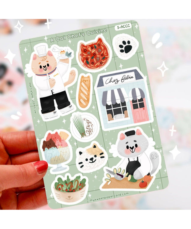 Klistremerkeark | A cat's chef Cuisine - Cat Restaurant