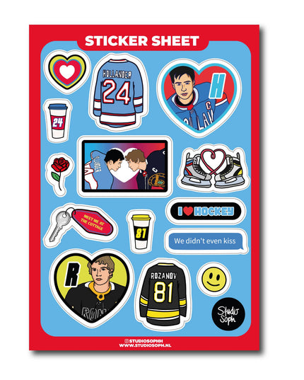 Klistremerkeark | Hockey Romance | A5