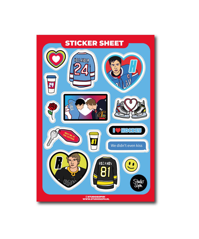 Klistremerkeark | Hockey Romance | A5
