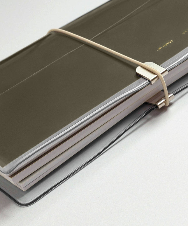 Forhåndsbestilling: Clear Vinyl Travel Notebook Cover | Gjennomsiktig Notatbok-cover | A5 Slim